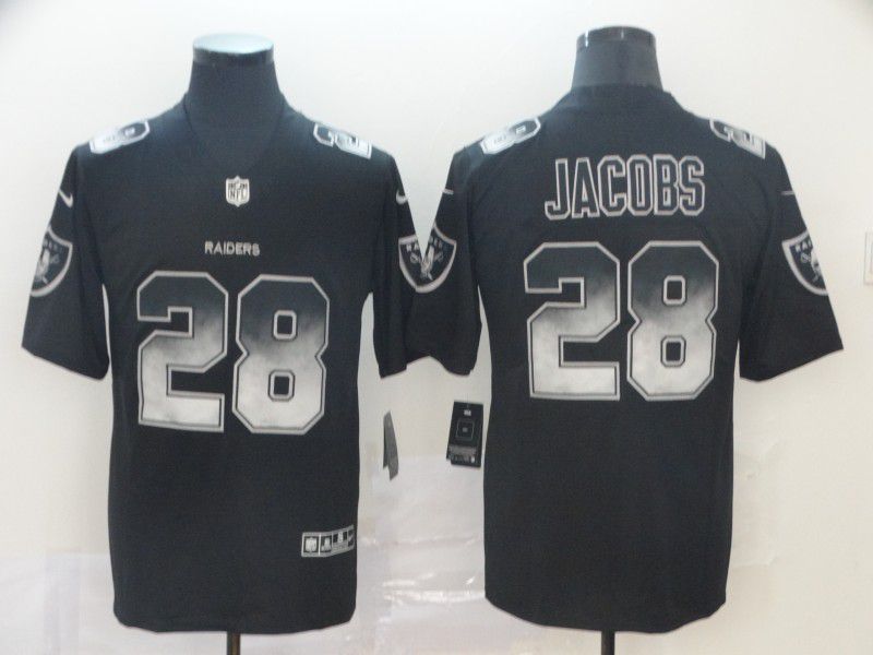 Men Okaland Raiders #28 Jacobs Nike Black Smoke Fashion Limited NFL Jerseys->carolina panthers->NFL Jersey